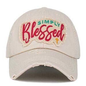 2/$30 Stone Simply Blessed Baseball Hat